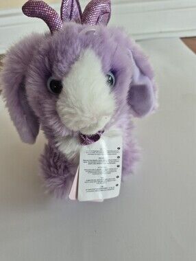 Aurora Bunny Pilliars Purple Plush Bunny Small Pet Toy New NWT